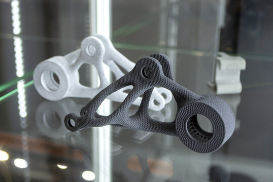 Oberfläche eines 3D-Druckteils mit Finish